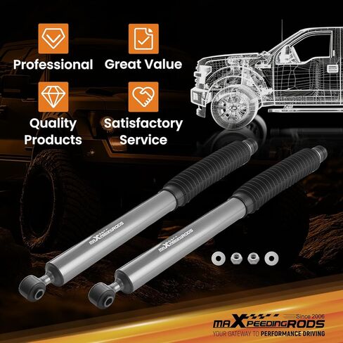 maXpeedingrods Fit 5.5-7" Lift Front Shocks for Ram 2500 3500 4WD 2003-2025, G1 Version in Kuwait