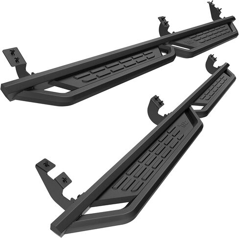 لوحات تشغيل TAC Fort متوافقة مع 2005-2023 Toyota Tacoma Double Cab | خطوات جانبية | قضبان Nerf | ملحقات خارجية لشاحنة بيك اب على الطرق الوعرة | فولاذ كربوني ناعم أسود 2 قطعة in Kuwait