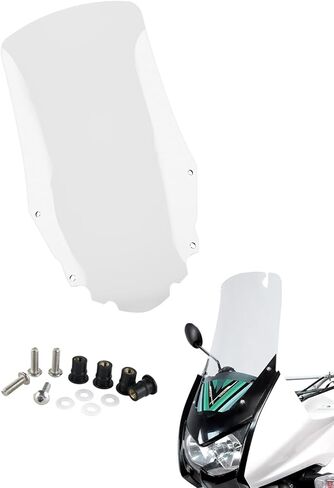 زجاج أمامي طويل متوافق مع الزجاج الأمامي الطويل لدراجة نارية KLR 650 2008-2018 Gen 2 KLR 650 (رمادي) in Kuwait