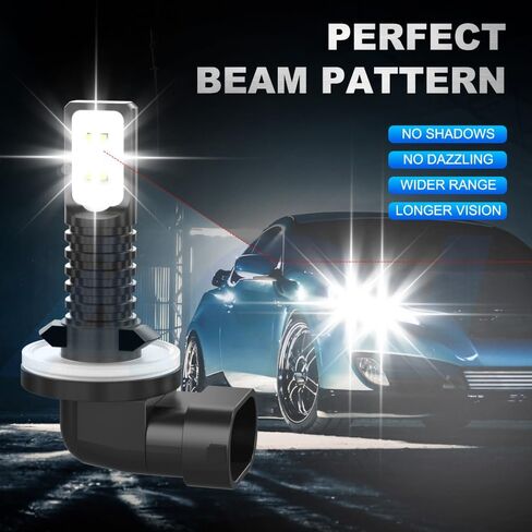 Compatible for Kubota RTV 400 500 900 1100 1140 BX1850D BX1860 BX1870-1 BX2350D BX1880 BX23s BX2380 BX2680 Lights; K7571-54340 LED Bulbs, 886/894/896/881 Light Bulbs, 2-Pack in Saudi Arabia