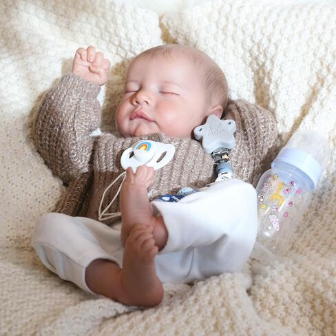 CHAREX Lifelike Reborn Baby Dolls Boy - 18 Inch Realistic Baby Doll Newborn Soft Cloth Body, Real Life Baby Dolls Poseable, Complete Gift Set for Kids Age 3+ in Saudi Arabia