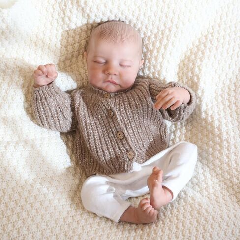 CHAREX Lifelike Reborn Baby Dolls Boy - 18 Inch Realistic Baby Doll Newborn Soft Cloth Body, Real Life Baby Dolls Poseable, Complete Gift Set for Kids Age 3+ in Saudi Arabia