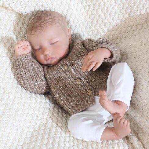 CHAREX Lifelike Reborn Baby Dolls Boy - 18 Inch Realistic Baby Doll Newborn Soft Cloth Body, Real Life Baby Dolls Poseable, Complete Gift Set for Kids Age 3+ in Saudi Arabia
