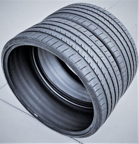 مجموعة من 2 (اثنين) إطارات Evoluxx Capricorn UHP لسيارات الركاب عالية الأداء لجميع المواسم - 295/25R22 295/25/22 295/25-22 97W نطاق تحميل XL 4-Ply BSW جدار جانبي أسود UTQG 480AA in Kuwait