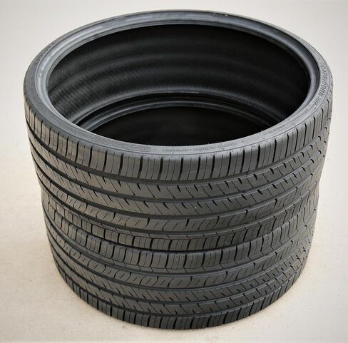 مجموعة من 2 (اثنين) إطارات Evoluxx Capricorn UHP لسيارات الركاب عالية الأداء لجميع المواسم - 295/25R22 295/25/22 295/25-22 97W نطاق تحميل XL 4-Ply BSW جدار جانبي أسود UTQG 480AA in Kuwait