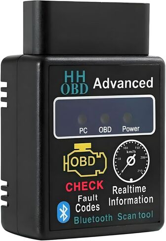 OBD2 Bluetooth Scanner for Car, Wireless OBDII Auto Engine Fault Code Reader Scan Tool w/Exclusive App, Universal Professional Vehicle OBD2 Diagnostic Tester for Phone & PC in Saudi Arabia
