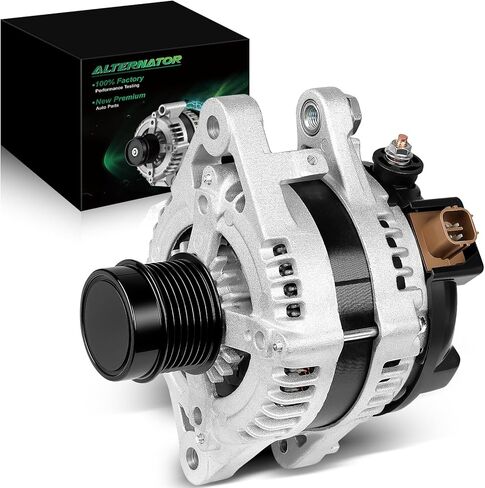 Alternator for:-Toyota Highlander 2011-2016, Sienna 2007-2016, Venza 2010-2015 for:-Lexus RX350 2010-2014, ES350 2016-2018, 3.5L v6 12V 150Amp 6-Groove, OE# 27060-0P240, 11326N (ALL-NEW) in Saudi Arabia