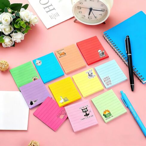 36Pcs Funny Sticky Notes for Work 3x3 Fun Sticky Notes Sarcastic Self Adhesive Notepads Fun Work Gifts for Coworker Teachers School Office Supplies in Kuwait