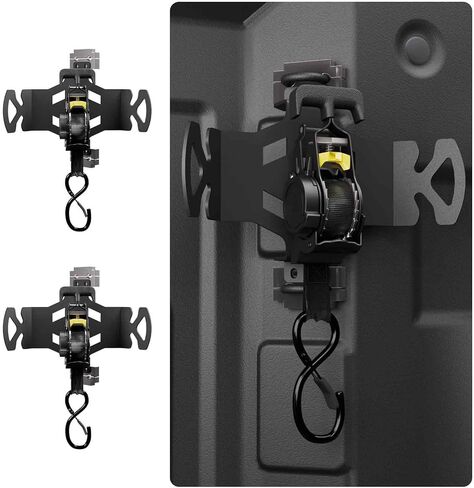 Rotating Retractable Ratchet Straps for Chevy Silverado & GMC Sierra 1500 2500 Accessories 2019–2025 Auto-Retract Tie Down Straps with Swivel Ratchet Heavy Duty Truck Bed Accessories (2PCS) in Saudi Arabia