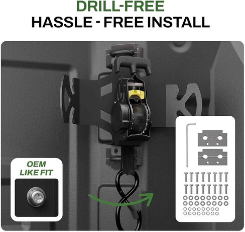 Rotating Retractable Ratchet Straps for Chevy Silverado & GMC Sierra 1500 2500 Accessories 2019–2025 Auto-Retract Tie Down Straps with Swivel Ratchet Heavy Duty Truck Bed Accessories (2PCS) in Saudi Arabia