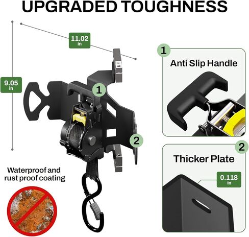 Rotating Retractable Ratchet Straps for Chevy Silverado & GMC Sierra 1500 2500 Accessories 2019–2025 Auto-Retract Tie Down Straps with Swivel Ratchet Heavy Duty Truck Bed Accessories (2PCS) in Saudi Arabia