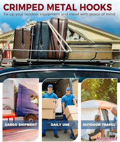 10" 15" 21" 31" Bungee Cords with Hooks Heavy Duty 20 Pack – EPDM Rubber UV Resistant, Assorted Sizes, Tarp Straps Tie Down for Truck, Towing, Construction, Marine, Trailer in Saudi Arabia