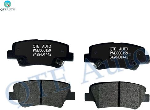 PM Auto Set of 6 Rear 284mm Brake Disc Rotors-Ceramic Brake Pad Kit Replacement For 2010-2017 Hyundai Azera in Kuwait