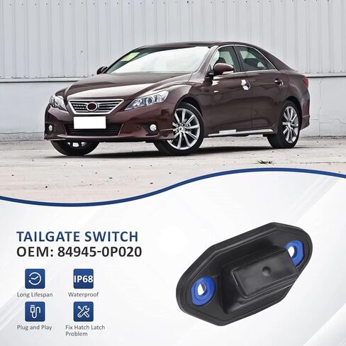 Compatible with Toyota, Compatible with Reiz 2010 2011 2012 2013 2014 2015 2016 2017 Rear Trunk Lock Release Handle Lid Tailgate Button Switch 849450P020 in Kuwait