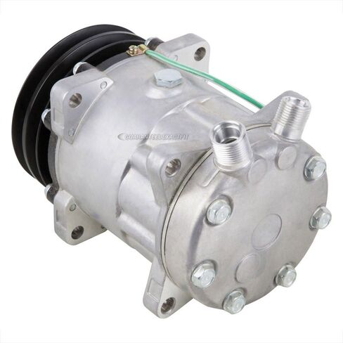 ضاغط التيار المتردد وقابض تكييف الهواء مزدوج الحزام مقاس 125 مم يحل محل Sanden SD7H15HD 4652 7824 8061 24v - BuyAutoParts 60-02107NA New in Kuwait