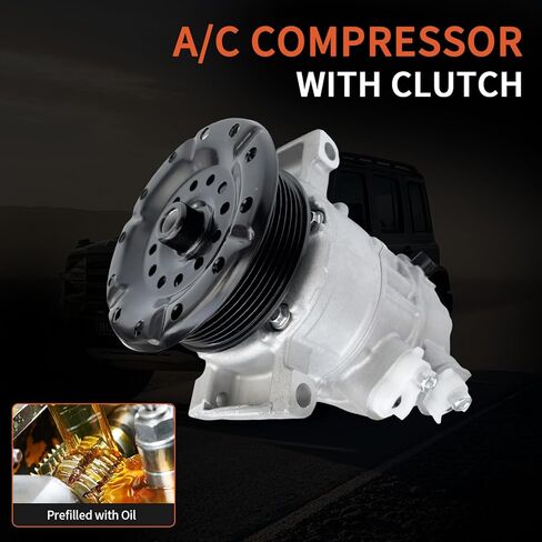 AC Compressor With Clutch for Jeep Compass, Patriot, Dodge Caliber 2007-2008, Automotive Air Conditioning Replacement Part in Saudi Arabia
