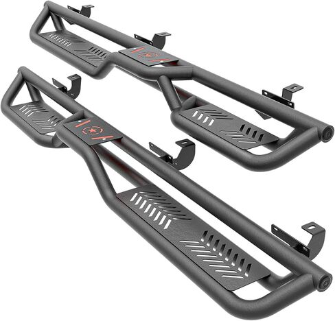 for Wrangler JL Running Boards Side Steps Compatible with 2018-2026 Jeep Wrangler JL JLU Unlimited 4 Doors (Include 4XE Model), Two Stairs Nerf Bars Step Plates Rock Sliders Rail (Carbon Steel) in Kuwait
