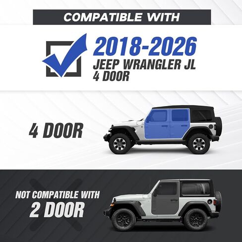 for Wrangler JL Running Boards Side Steps Compatible with 2018-2026 Jeep Wrangler JL JLU Unlimited 4 Doors (Include 4XE Model), Two Stairs Nerf Bars Step Plates Rock Sliders Rail (Carbon Steel) in Kuwait