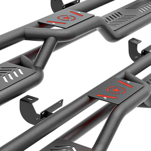 for Wrangler JL Running Boards Side Steps Compatible with 2018-2026 Jeep Wrangler JL JLU Unlimited 4 Doors (Include 4XE Model), Two Stairs Nerf Bars Step Plates Rock Sliders Rail (Carbon Steel) in Kuwait