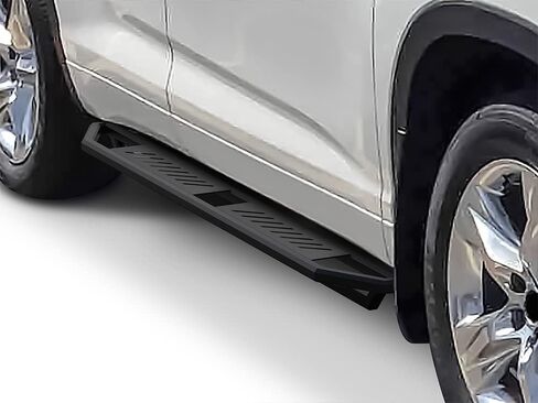 لوحات تشغيل جانبية من الفولاذ المقاوم للصدأ مقاس 6.5 بوصة من Tuxtreme متوافقة مع Toyota Highlander 2008-2013 (قضبان Nerf وخطوات جانبية) in Kuwait