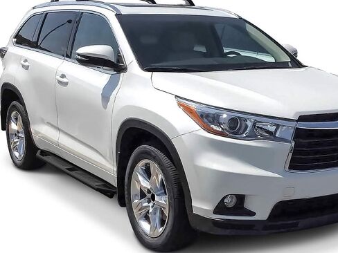 لوحات تشغيل جانبية من الفولاذ المقاوم للصدأ مقاس 6.5 بوصة من Tuxtreme متوافقة مع Toyota Highlander 2008-2013 (قضبان Nerf وخطوات جانبية) in Kuwait