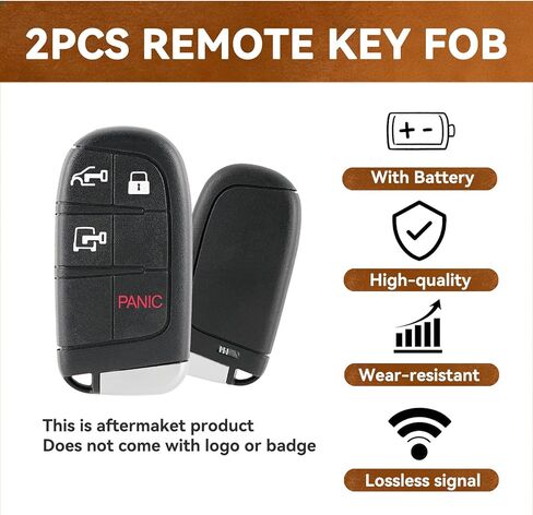 2 Pack Smart Remote Key Fob Replacement for Ram ProMaster 1500 2500 3500 2022 2023 2024 2025 Keyless Entry Remote for ProMaster Car Owner Replace or Spare Key 4 Buttons M3N-40821302 7FF24LXHAB in Saudi Arabia