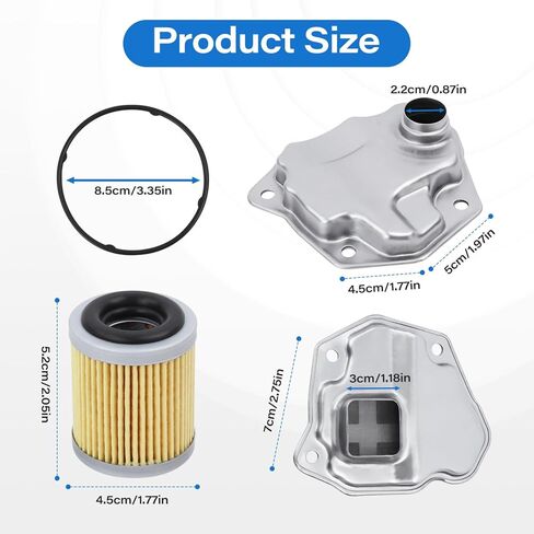 RE0F10A RE0F10B JF011E Transmission Filter Oil Pan Gasket Kit, Compatible with Dodge Caliber Mitsubishi Lancer Outlander jeep Compass Patriot Nissan Rogue Select Sentra, Replaces 05191890AA in Saudi Arabia
