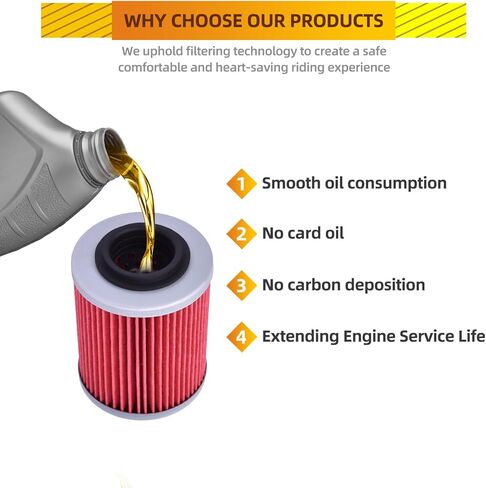 152 Oil Filter 420256188 711256188 for Can-Am Outlander 330 400 450 500 570 650 800 850 1000 KN152 HF152 in Kuwait