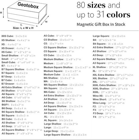 9.25"X6.7"X3.93" Geoto A5 Deep Size Gift Wrapping Box, Magnetic Closure Collapsible Magnet Gift Packaging Box (Holographic, Pack of 1) in Saudi Arabia
