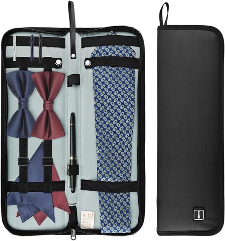 Tie Box Travel Case Men's Necktie Gift Box Rectangle Shape Anti-Wrinkle Storage Business Gift Bow Tie Packaging in Saudi Arabia