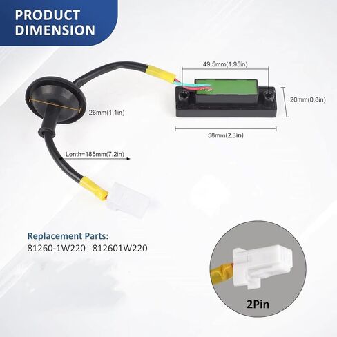 Compatible with Hyundai Compatible with Verna Compatible with Solaris Compatible with 2010-2016 Car Rear Trunk Lid Lock Boot 812601W220 in Kuwait