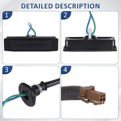 متوافق مع إنفينيتي، متوافق مع EX35 2008 2009 2010 2011 2012 2013، متوافق مع QX50 Trunk Opener Tailgate Lock Boot Switch Assy 253801BA0A in Kuwait