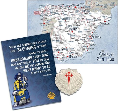 2026 Camino Patch + Map // Camino De Santiago • Shell • Global Shipping in Saudi Arabia
