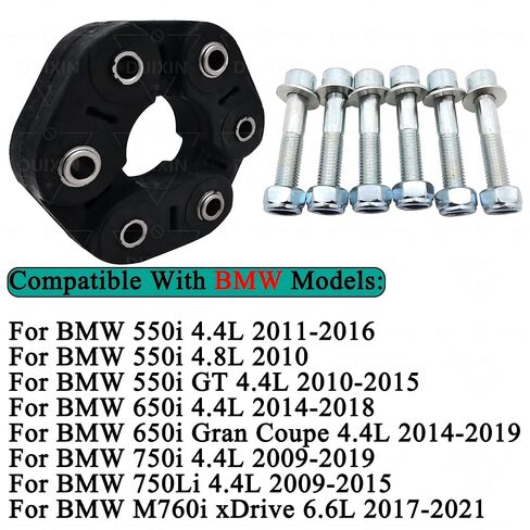 26117546426 DriveShaft Drive Shaft Coupler Flex Joint Drive Shaft Coupling Compatible with BMW 550i 550i GT 650i 650i Gran Coupe 750i 750Li M760i XDrive 2009-2021 Replace 7546426 in Saudi Arabia