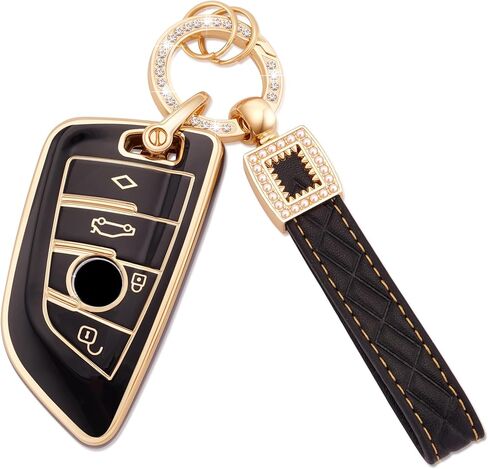 EKALA TPU Key Fob Cover with Keychain Lanyard Fit for Chevy Traverse Tahoe Suburban/GMC Yukon Acadia/Cadillac Escalade SRX/Buick Enclave/Saturn Outlook 5 Buttons Remote Control Key Fob Case (Chv-5R) in Saudi Arabia