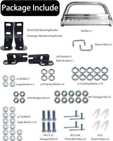 واقي شبكة المصد الأمامي من Bull Bar مناسب لـ 2004-2025 Ford F150، 2003-2017 Ford Expedition، 2022-2025 Ford F150 Lightning EV، 3 بوصات Bull Bar Grille من الفولاذ المقاوم للصدأ كروم مع لوحة انزلاقية قابلة للإزالة، فضي in Kuwait