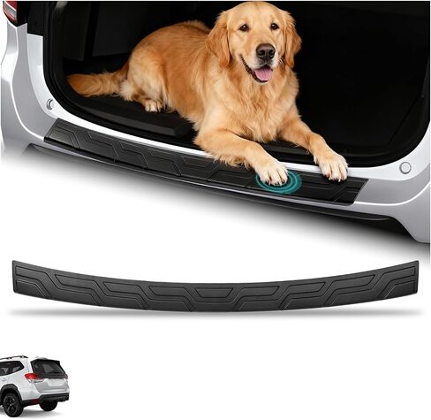 Rear Bumper Protector Cover for Subaru Forester 2019-2024 & Forester Wilderness 2025 Accessories, Factory OEM Style Rear Bumper Guard Trunk Door Sill Protector Strip for Subaru Forester E771SSJ000 in Saudi Arabia