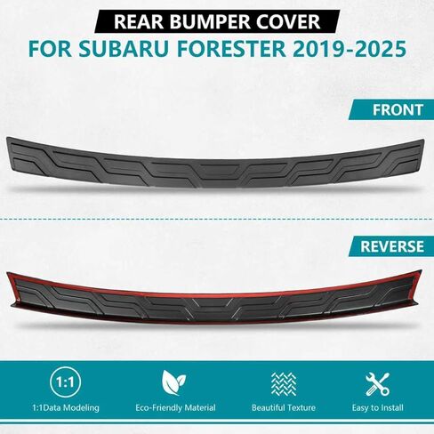 Rear Bumper Protector Cover for Subaru Forester 2019-2024 & Forester Wilderness 2025 Accessories, Factory OEM Style Rear Bumper Guard Trunk Door Sill Protector Strip for Subaru Forester E771SSJ000 in Saudi Arabia