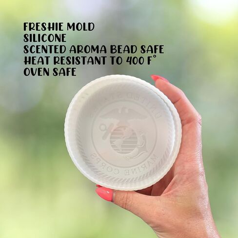 القوات المسلحة العسكرية الولايات المتحدة الأمريكية كورب سيليكون قالب Freshie 4 "دائرة 0.8" D المعطرة رائحة الخرز الرجال الجندي الوطني المخضرم العلم الأمريكي الولايات المتحدة الأمريكية in Kuwait