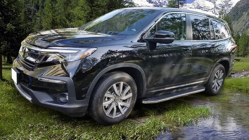 IKON MOTORSPORTS، لوحة الجري متوافقة مع 2016-2022 Honda Pilot، طراز V2 باللون الأسود مع زوج من قضبان Nerf الجانبية للسائق من الكروم والألمنيوم وABS، 2017 2018 2019 2020 in Kuwait