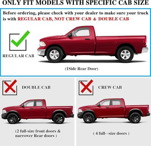 COMNOVA Running Boards Compatible with 2004-2014 Ford F150 Regular Cab, 6 Inch Carbon Steel Truck Side Step Nerf Bars Regular/Standard/Single Cab. in Saudi Arabia