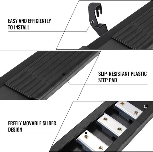 COMNOVA Running Boards Compatible with 2004-2014 Ford F150 Regular Cab, 6 Inch Carbon Steel Truck Side Step Nerf Bars Regular/Standard/Single Cab. in Saudi Arabia