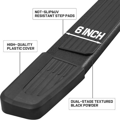 COMNOVA Running Boards Compatible with 2004-2014 Ford F150 Regular Cab, 6 Inch Carbon Steel Truck Side Step Nerf Bars Regular/Standard/Single Cab. in Saudi Arabia