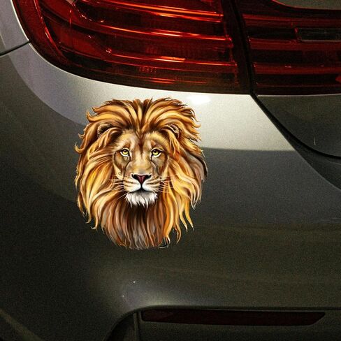 Lion Wall Vinyl Sticker – Peel and Stick Lion Head Wall Vinyl Sticker for Cars Trucks Laptops SUVs & Motorcycles in Saudi Arabia