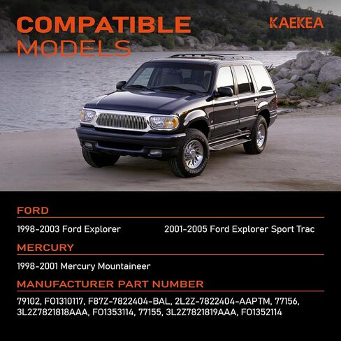3L2Z7821818AAA 3L2Z7821819AAA Set of 8 Exterior & Interior Door Handles Compatible with Ford Explorer 98-03 Ford Explorer Sport Trac 01-05, Mercury Mountaineer 98-01 Replacement for 79102 FO1352114 in Saudi Arabia