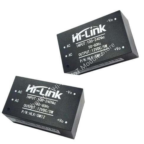 AC DC 220V to 12V 5W Power Supply Module HLK-5M12 2pcs/Lot Adjustable High Efficiency Step Down Converter in Saudi Arabia