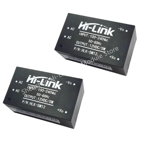 AC DC 220V to 12V 5W Power Supply Module HLK-5M12 2pcs/Lot Adjustable High Efficiency Step Down Converter in Saudi Arabia