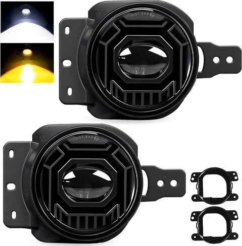 2PCS LED Fog Lights Compatible with 2006-2014 Ford F-150 accessories, OEM Replacement Front Bumper Driving 4-inch Round Fog Lamp Kit in Saudi Arabia