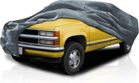 غطاء سيارة شاحنة 5 طبقات شبه مخصص كامل الحجم لسيارة GMC K1500 1994-1998 بيك اب كابينة ممتد بطول 6.6 قدم، حماية من جميع الأحوال الجوية، خدش قابل للتنفس، غبار، درع ثلجي in Kuwait