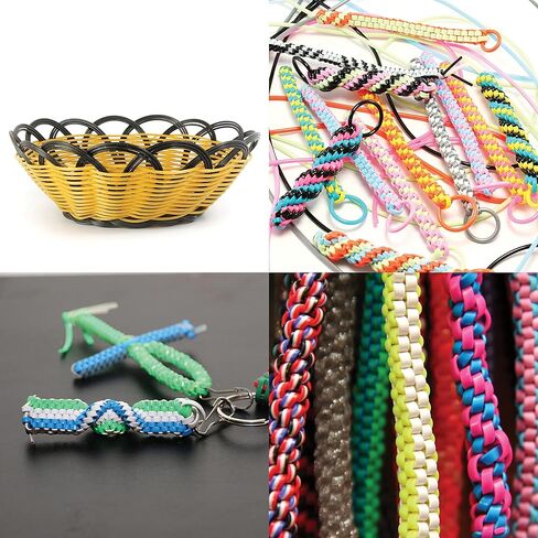 Rexlace Flat Plastic Lacing – Latex-Free Boondoggle Braiding Lanyard, Glow Yellow, 0.092" Wide, 0.035" Thick, 100 Yards (91 Meters) in Saudi Arabia
